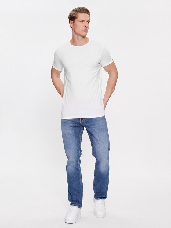 Puma Puma Set 2 tricouri Basic 935016 Alb Regular Fit