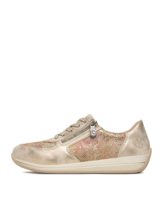 Rieker Rieker Sneakersy N1112-91 Zlatá