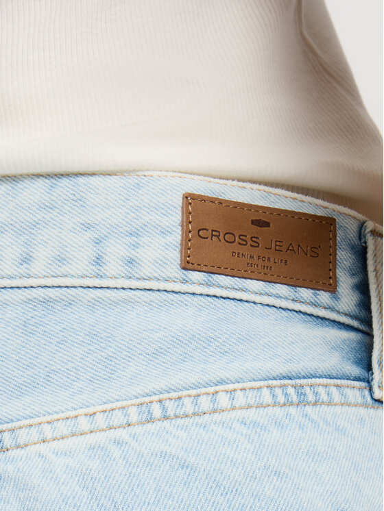 Cross Jeans Cross Jeans Szorty jeansowe A 704-006 Niebieski Oversize