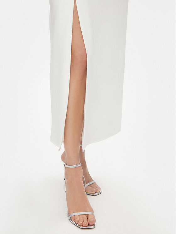 YAS YAS Abito da cocktail Izzie 26032133 Bianco Regular Fit