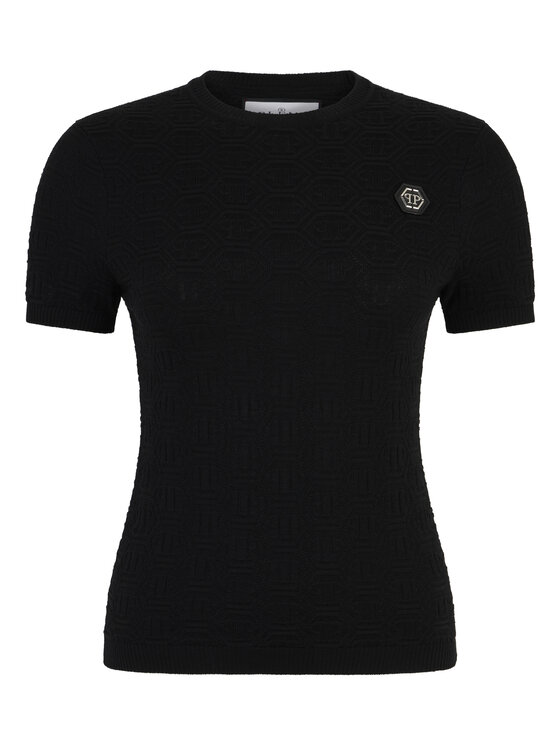 PHILIPP PLEIN PHILIPP PLEIN T-Shirt 30029 Czarny Regular Fit