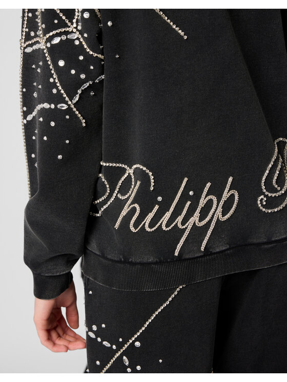 PHILIPP PLEIN PHILIPP PLEIN Bluza 29851 Czarny Regular Fit