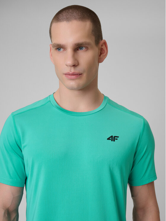 4F 4F Koszulka techniczna MULTI ACTIVE Turkusowy Regular Fit