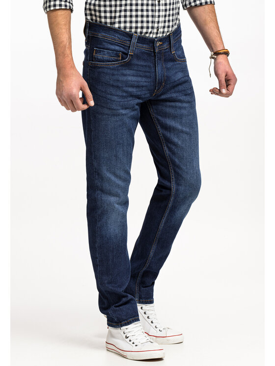 Mustang Mustang Jeansy OREGON SLIM Niebieski Loose Fit