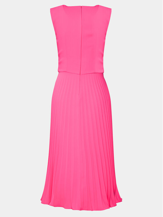 Nissa Nissa Коктейлна рокля RZ14841 Розов Slim Fit