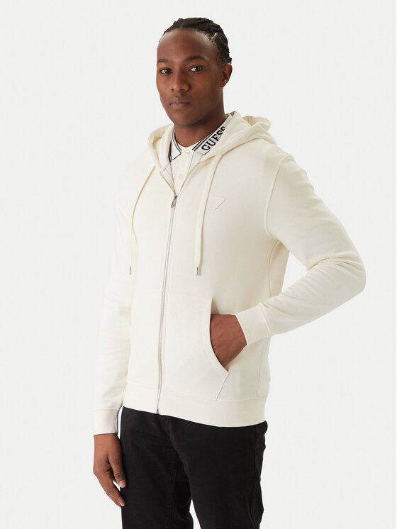 Guess Bluză M6RQ48 KCN01 Écru Regular Fit
