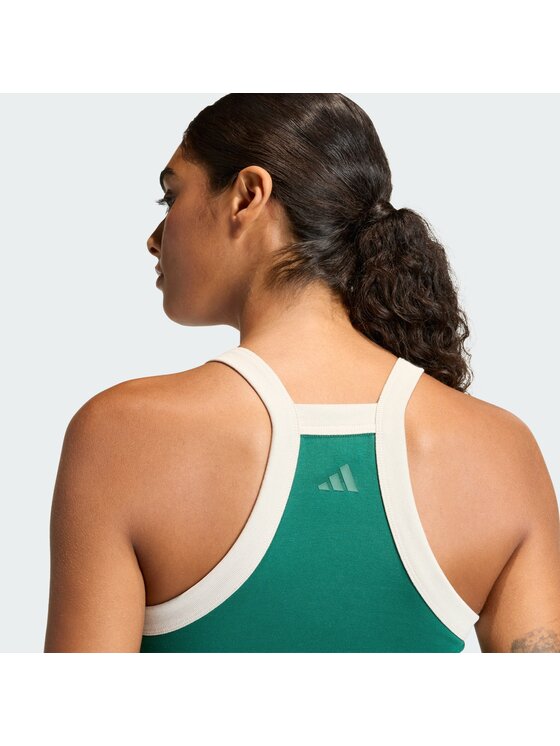 adidas adidas Marškinėliai Seasonal Essentials Colorpop JZ0195 Žalia Slim Fit