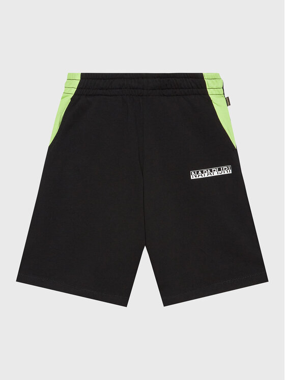 Napapijri Napapijri Auduma šorti Pinta NP0A4GX8 M Melns Regular Fit