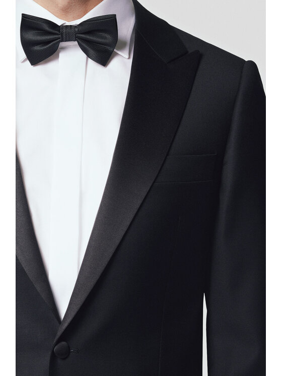 Lancerto Lancerto Garnitur Harwich GA073124000025 Czarny Slim Fit