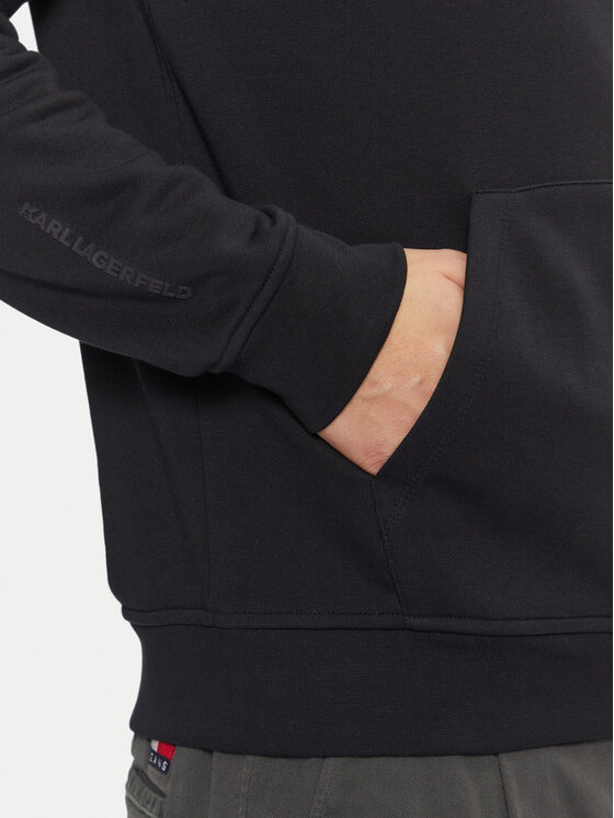 KARL LAGERFELD KARL LAGERFELD Bluza 705074 551900 Czarny Regular Fit