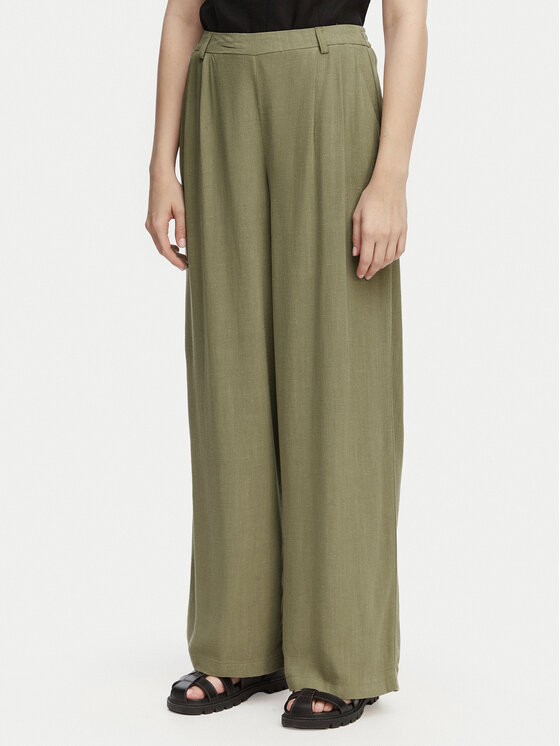 ONLY Pantaloni din material Lemmia 15370398 Verde Regular Fit
