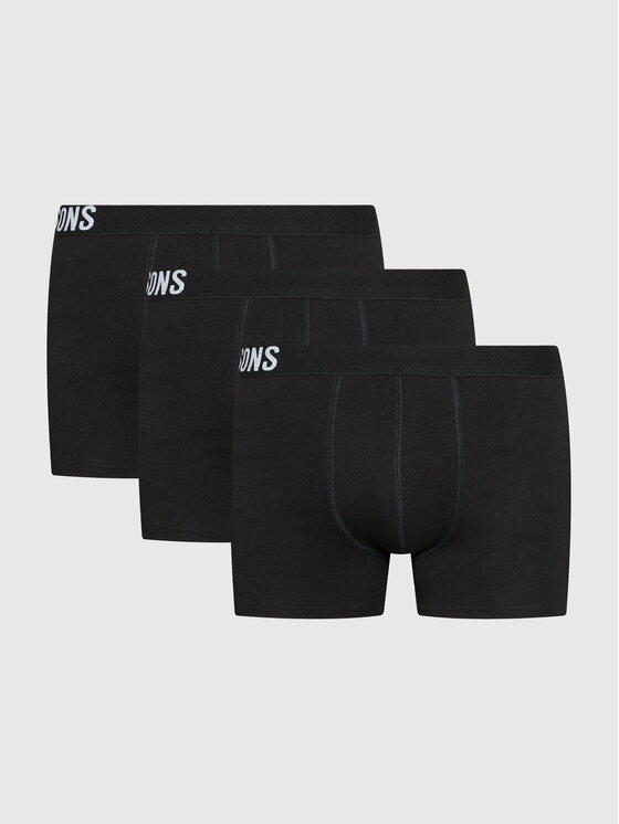 Only & Sons Комплект 3 чифта боксерки Fitz 22021058 Черен
