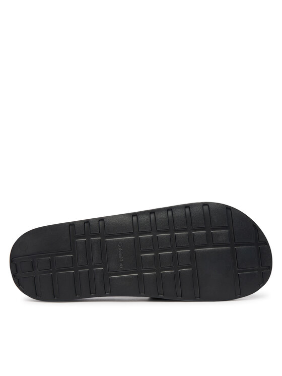 Calvin Klein Calvin Klein Šľapky Ess Slid Pu Aop HM0HM02110 Čierna