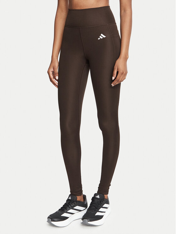 adidas adidas Legginsy Optimé Essentials Stash JZ0824 Brązowy Slim Fit