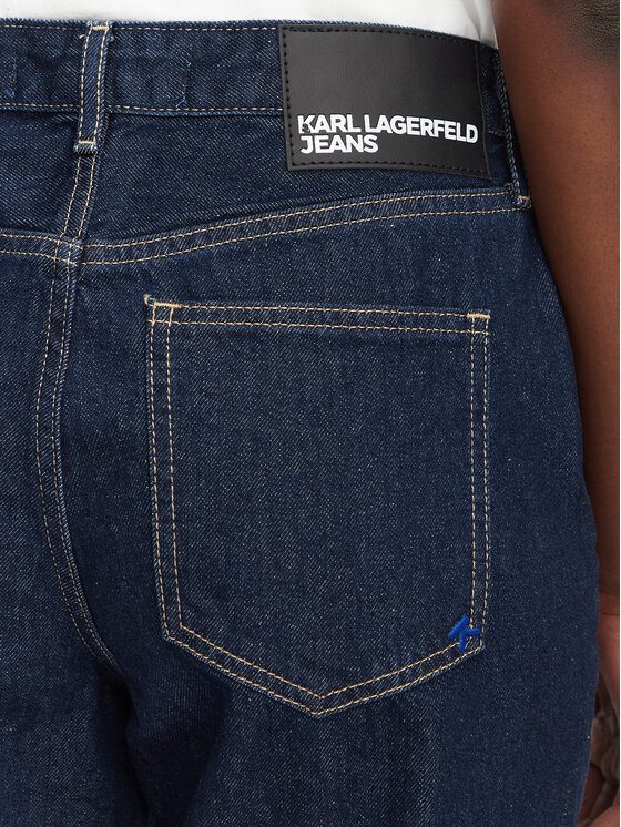 Karl Lagerfeld Jeans Karl Lagerfeld Jeans Džínsy B3W10059 Tmavomodrá Mom Fit
