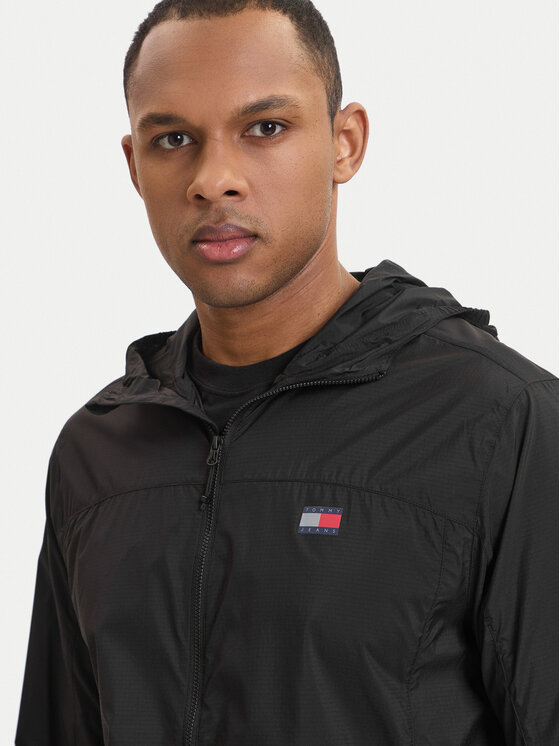 Tommy Jeans Tommy Jeans Bunda pro přechodné období DM0DM23112 Černá Regular Fit