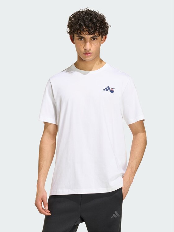 adidas adidas T-Shirt 165358 Biały Loose Fit