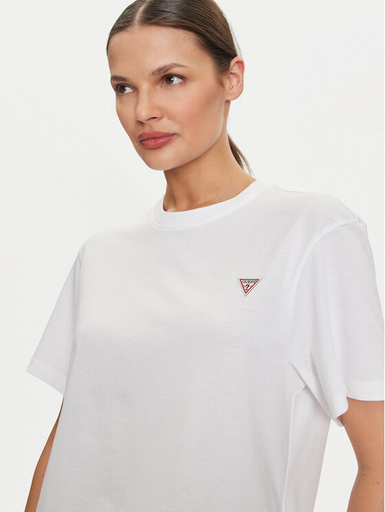 Guess Jeans Guess Jeans T-Shirt W4YI05 K8HM0 Bílá Regular Fit