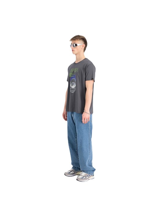 Alpha Industries Alpha Industries T-Shirt AI.146510-684-M Šedá Regular Fit