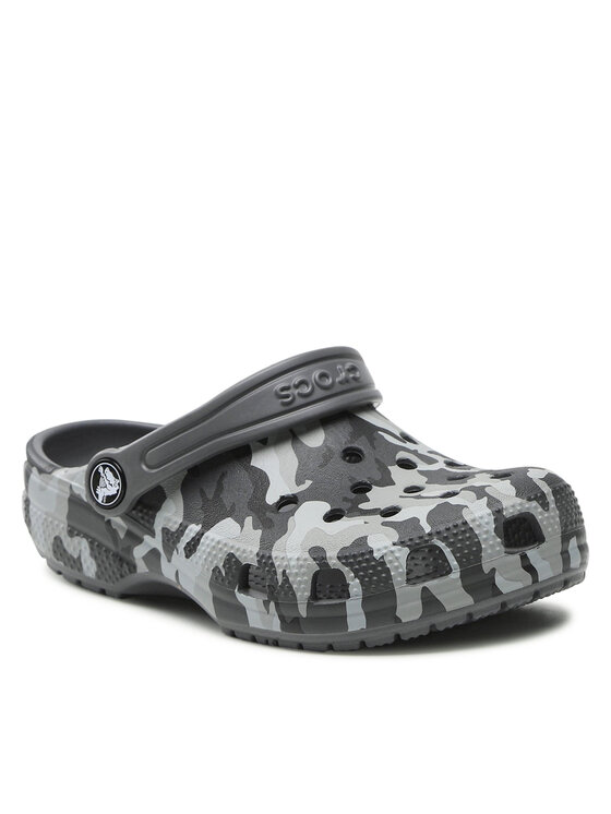 Crocs Crocs Παντόφλες Classic Camo Clog 207594 Γκρι