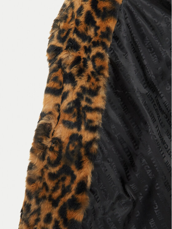 Just Cavalli Just Cavalli Krzno 77PAS429 Rjava Loose Fit