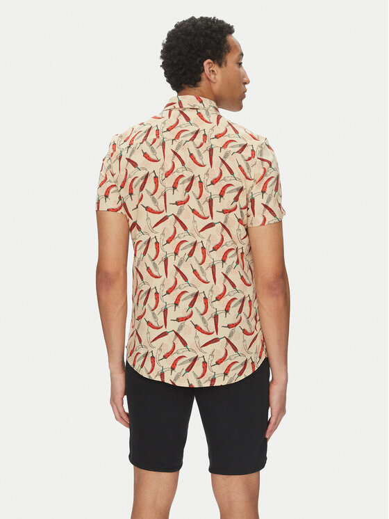 Blend Blend Hemd 20718428 Beige Regular Fit