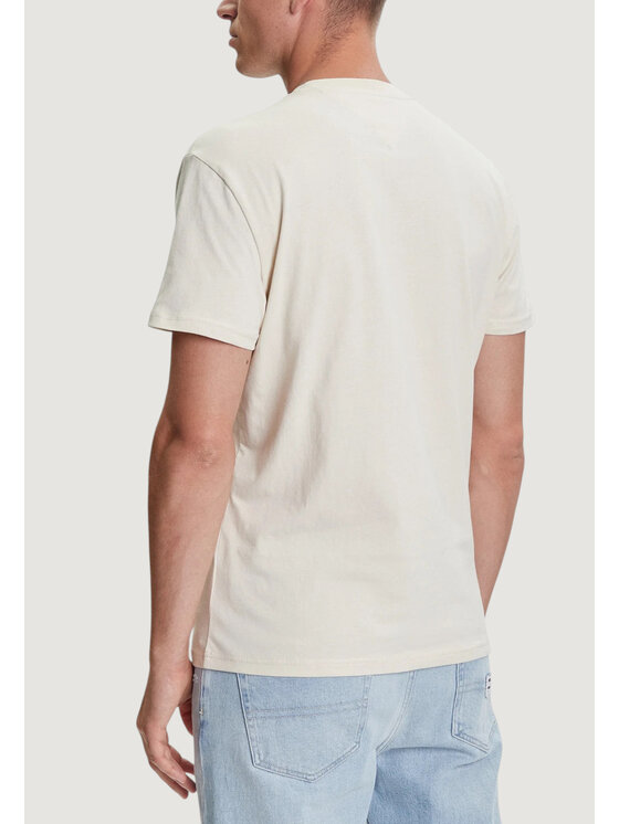 Tommy Jeans Tommy Jeans T-shirt TJM REG LINEAR LOGO Beige Casual Fit