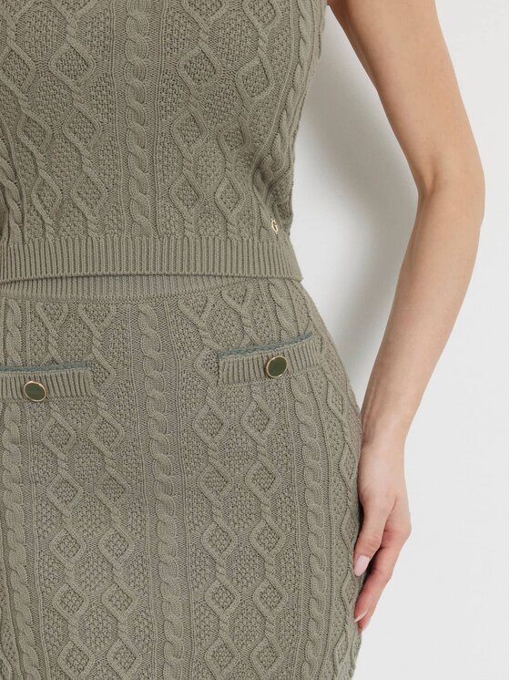 Guess Guess Sukně 164833 Zelená Classic Fit
