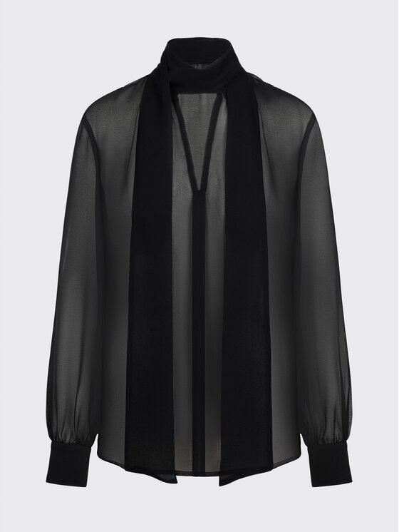 MARI PRETI MARI PRETI Bluzka Mist Czarny Regular Fit