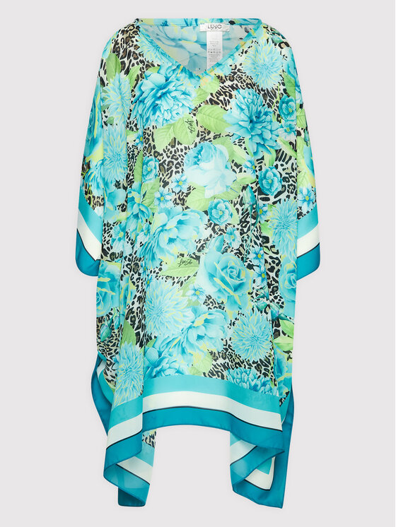 Liu Jo Beachwear Liu Jo Beachwear Poncho VA2022 T4902 Blau Relaxed Fit