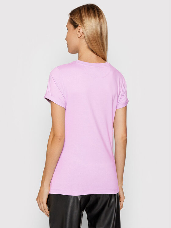 HUGO Hugo Marškinėliai Tee 11 50455711 Violetinė Slim Fit