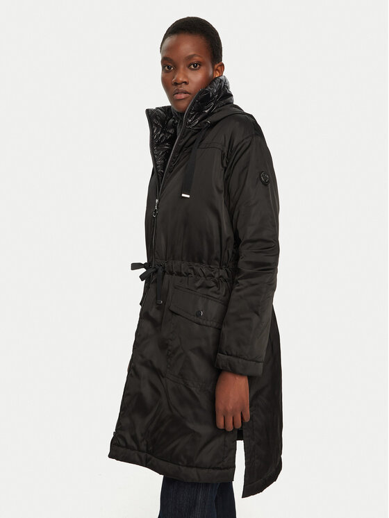 Laurèl Laurèl Parka 92005 Fekete Regular Fit