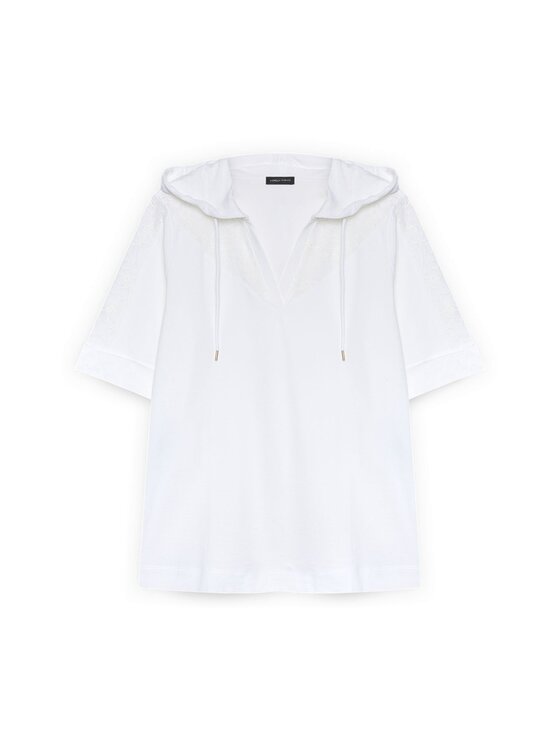 Fiorella Rubino Fiorella Rubino Felpa G878L009090N011 Bianco A-Line Fit