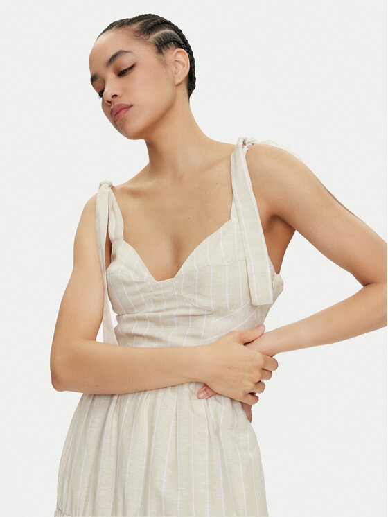 Pepe Jeans Pepe Jeans Ljetna haljina Emereal PL953473 Bež Regular Fit