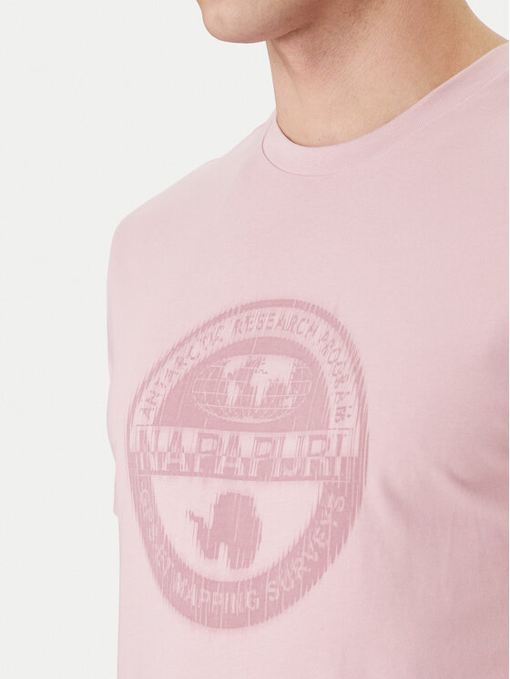 Napapijri Napapijri T-Shirt S-Mahsa NP0A4FZB Różowy Regular Fit