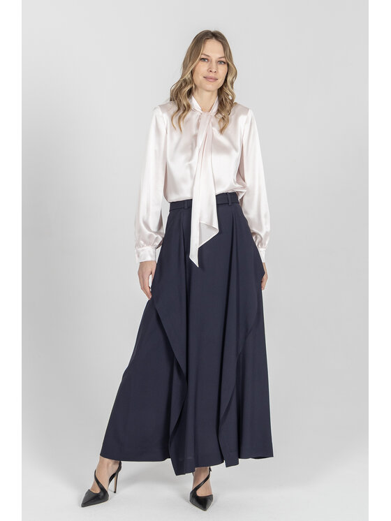 Deni Cler Milano Deni Cler Milano Spódnica maxi W-DC-7007-F2-A6-59-1 Granatowy