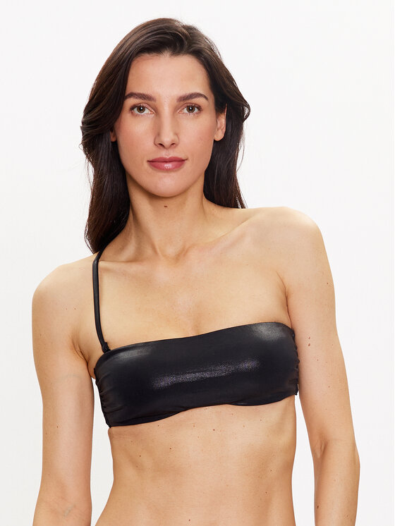 Calvin Klein Swimwear Bikini augšdaļa KW0KW02201 Melns