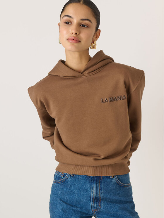 La Mania La Mania Mikina LIO Hnědá Classic Fit