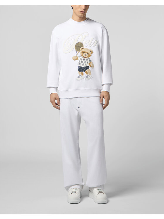 PHILIPP PLEIN PHILIPP PLEIN Bluza 29962 Biały Regular Fit
