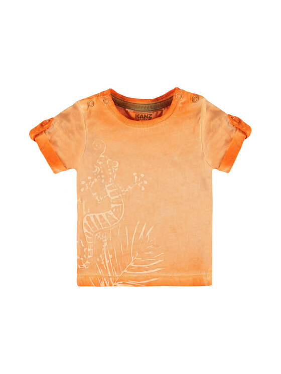 Kanz Kanz T-Shirt 1712523-4610 Pomarańczowy Basic Fit