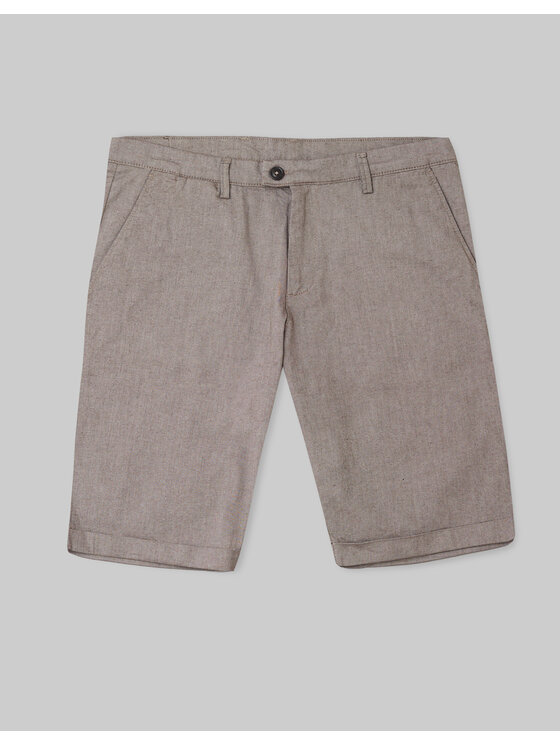 Borgio Borgio Szorty materiałowe scopello Brązowy Slim Fit