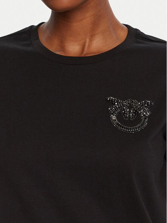PINKO PINKO T-Shirt Nambrone 103320 A2RN Czarny Regular Fit