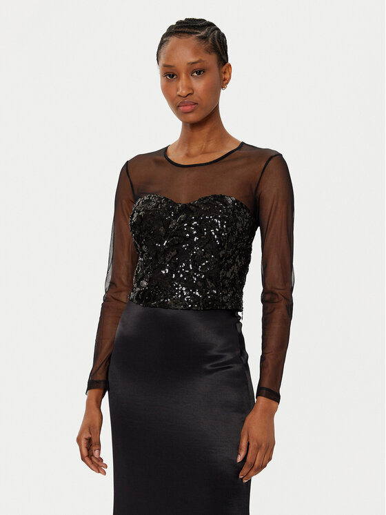 Rinascimento Rinascimento Halenka CFC0019767002 Černá Regular Fit