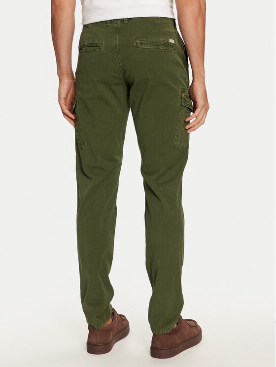 Mustang Mustang Pantaloni di tessuto Daytona 1015776 Verde Slim Fit