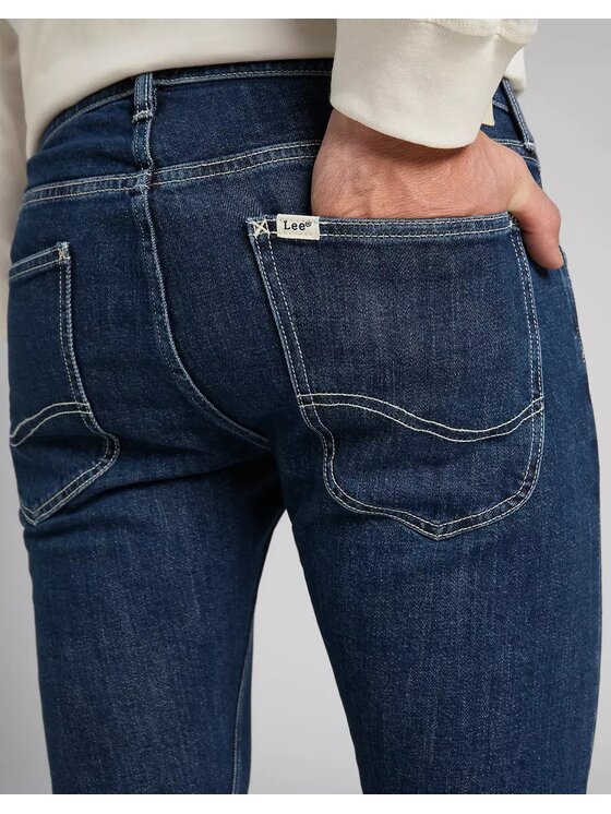 Lee Lee Jeansy LUKE Niebieski Slim Fit