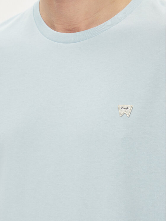 Wrangler Wrangler T-Shirt Sign Off 112350436 Niebieski Regular Fit