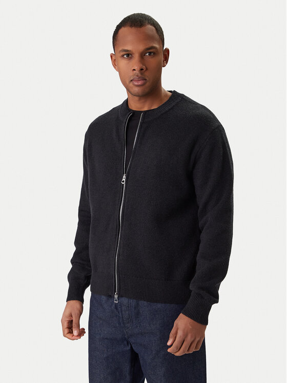 Jack & Jones Jack & Jones Kardigan Scope 12286797 Černá Relaxed Fit