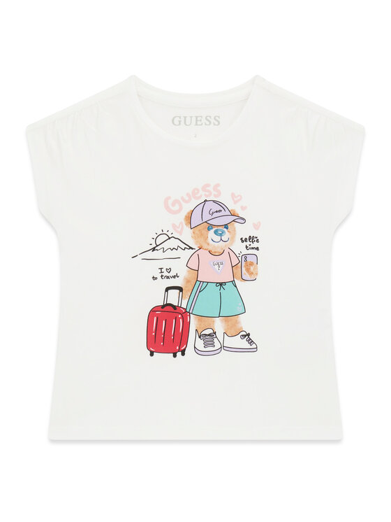 Guess Guess Póló K6GI18 K6YW4 Fehér Regular Fit