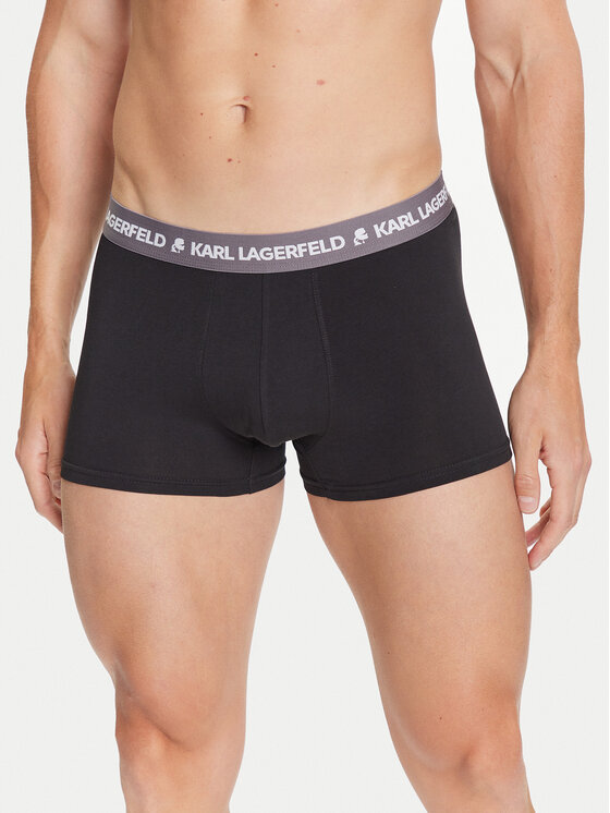 KARL LAGERFELD KARL LAGERFELD Set 3 perechi de boxeri A1M47021 Negru