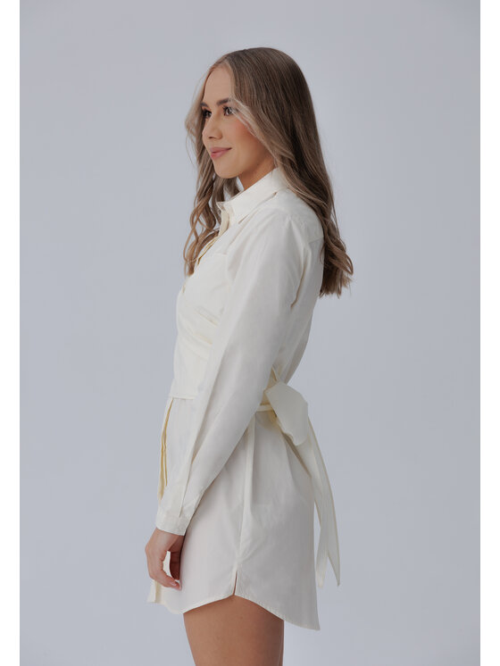 LAURELLA LAURELLA Každodenní šaty 4SS182 Bílá Regular Fit